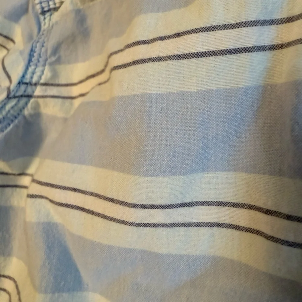 Carter's Light Blue Striped Hoodie Shirt